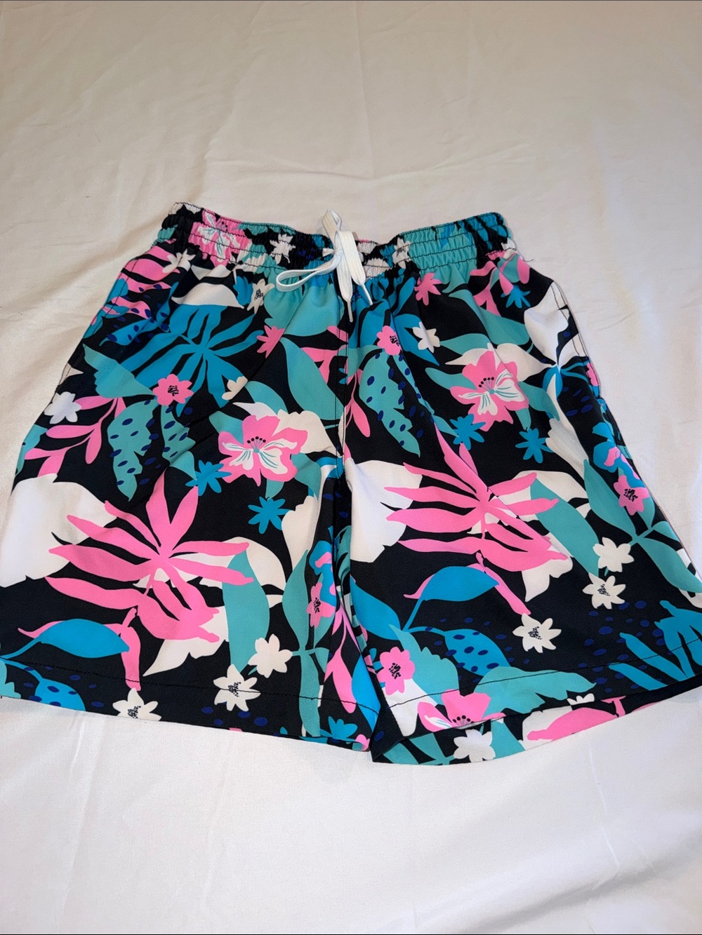 T0209204 chubbies Tropical Floral Shorts - Blue, Pink, Mint, Yellow, White SZ M